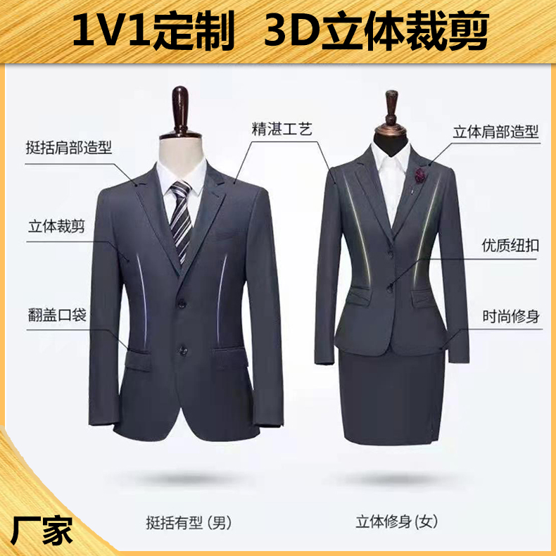 西服職業(yè)裝定制怎么定制？具體內(nèi)容有哪些？【金剪子服裝】